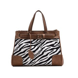 Leopard Large Tote Winter High PU Leather Women's Handbag