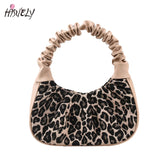 Leopard Print PU leather Shoulder Bag Vintage Ladies Small Purse Handbags