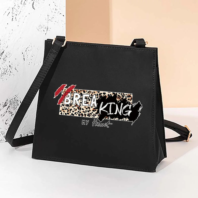 Leopard Pattern Square Bags Women's Tote Bag Casual Ladies Bags