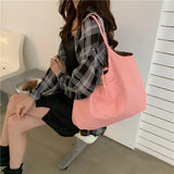 Leopard Pattern Women Canvas Shoulder Bag Large Capacity Tote Handbag