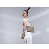 Leopard Print Chain Square Handbag Women's Bag Classic Messenger Bag