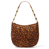 Leopard Print Ladies Underarm Bag Thick Chain Shoulder Bag
