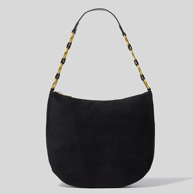 Leopard Print Ladies Underarm Bag Thick Chain Shoulder Bag