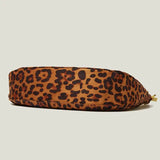 Leopard Print Ladies Underarm Bag Thick Chain Shoulder Bag