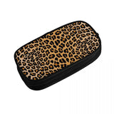Leopard Print Pen Box Student School Anime Zipper Pen Bag Child Stationery Bag