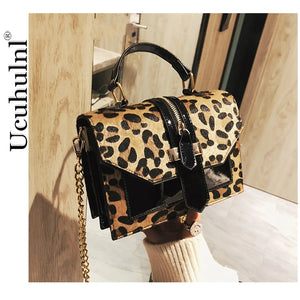 Leopard Print Small Flap Bags Women Bag Over Shoulder Handbags Women Bags Lady L
