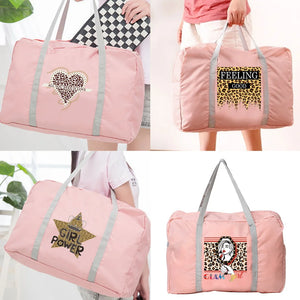 Leopard Series Print Travel Bag Water Proof Luggage Large Capacity Shoulder Pack