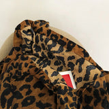Leopard Shoulder Bags Women Large Capacity Corduroy Travel Storage Tote Bag