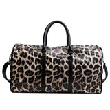 Leopard Style Travel Bag Men Fitness Waterproof Handbag Female Sports Shoulder B