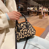 Leopard Totes Crossbody Bag Winter High-quality PU Leather Women's Handbag