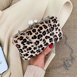 Leopard Unique Bags Trending Handbags for Women Crossbody Clutch Purse