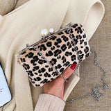 Leopard Unique Bags Trending Handbags for Women Crossbody Clutch Purse