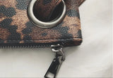 Leopard Women's Clutches Evening Party Bags PU Leather Shoulder Handbags
