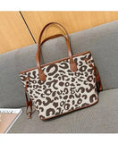 Leopard Print Tote Bag Large-Capacity Shoulder Bag