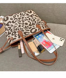 Leopard Print Tote Bag Large-Capacity Shoulder Bag