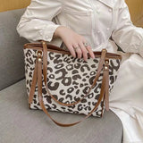 Leopard Print Tote Bag Large-Capacity Shoulder Bag