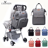 Lequeen Diaper Bag Baby Care Large Stroller Baby Bag Travel Backpack Nursing Bag
