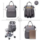 Lequeen Diaper Bag Baby Care Large Stroller Baby Bag Travel Backpack Nursing Bag