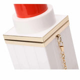 Letode Ma'am Force Lipstick Shape Banquet Handbag