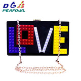 Acrylic Woman Messenger Wallet Lady Evening Bags Handbag Casual Shoulder Bag Clu