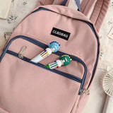 Student School Bag Preppy Waterproof Teen Travel Packbag