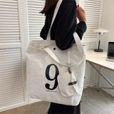 Letter Canvas Women Shoulder Bag Travel Lady Bag Tote Canvas Messenger Bag
