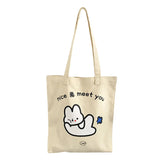 Letter Cartoon Prints Women's Shoulder Bag Rabbit Underarm Bag for Girls