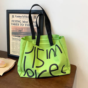Large Canvas Shopping Tote Bag for Women - Big Shopper Handbag