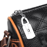 Letter Embroidered Women's Shoulder Bag Ladies Leather Pillow Messenger Bag