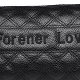 Letter Embroidered Women's Shoulder Bag Ladies Leather Pillow Messenger Bag