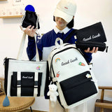 Canvas Pen Pouch Crossbody Bag Multi-Function Travel Backpack