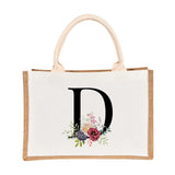 Jute Shopping Tote Bags Eco Friendly Reusable Grocery Handbag Storage Bag