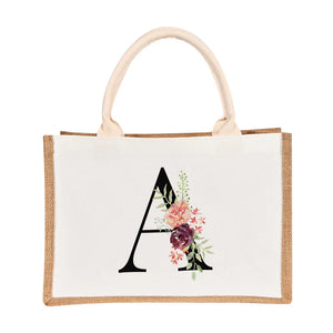 Jute Shopping Tote Bags Eco Friendly Reusable Grocery Handbag Storage Bag