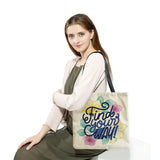 Alphabet Floral Women's Shoulder Bag Eco Friendly High Capacity