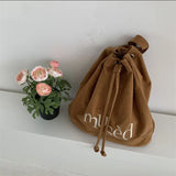 Drawstring Canvas Large Capacity Backpack
