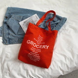 Girls Canvas Handbag Large Capacity Women Tote Shoulder Bag