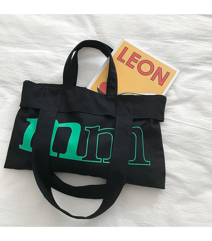 Art Shoulder Bags for Ladies Shopping Bags Cloth Books Handbag For Girls