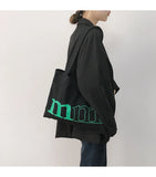 Art Shoulder Bags for Ladies Shopping Bags Cloth Books Handbag For Girls