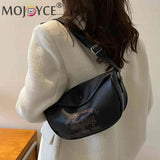 Printed Messenger Bag Women Handbags PU Leather Portable Large Capacity