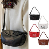 Printed Messenger Bag Women Handbags PU Leather Portable Large Capacity