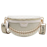Plaid Pattern Fanny Pack for Women Chain Waist Bag Female Belt Bag