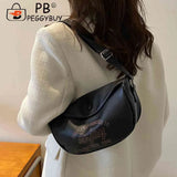 Printed Shoulder Bag Women Handbags PU Leather Casual Soft Large
