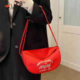 Printed Shoulder Bag Women Handbags PU Leather Casual Soft Large
