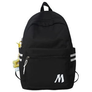 Letter Printing Large Capacity Backpack for College Student School Bag