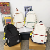 Letter Printing Large Capacity Backpack for College Student School Bag