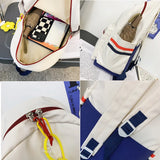 Letter Printing Large Capacity Backpack for College Student School Bag