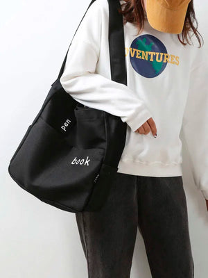 Canvas Shoulder Bag Large Capacity Handbag Women