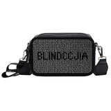 Vintage Rhinestone Diamond Messenger Bag Women PU Shoulder Bag