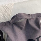 Men's Printed Canvas Shoulder Bag with Large Capacity