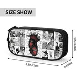 Levi Manga Collage Pen Box Student Anime Zipper Pencil Bag